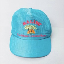 Chapéu Snapback Vintage Anos 80 Malibu Caribe Rum de Coco Azul *Raro* comprar usado  Enviando para Brazil
