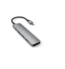 Adaptador multiporta Satechi Slim alumínio tipo C caixa aberta V2 ST-SCMA2M comprar usado  Enviando para Brazil