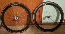 Conjunto de rodas Corima Aero, fibra de carbono, rodas de corrida de triatlo, tubulares 650c/26" comprar usado  Enviando para Brazil