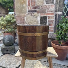 Wooden barrel planter for sale  DERBY