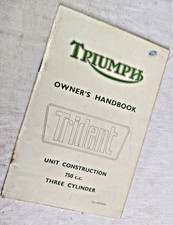 Triumph owner handbook for sale  HARROW