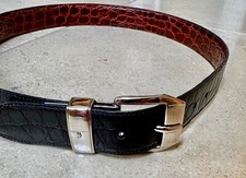 Reversible crocodile leather for sale  WITHAM