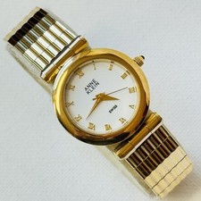 Vintage Anne Klein Relógio Suíço Feminino Banhado a Ouro Pulseira Social 12/6130-1 comprar usado  Enviando para Brazil