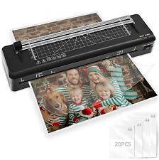 A3 Laminiergerät + 20 Laminierfolien eingebautem Papierschneiderfür A3/A4/A5/A6 comprar usado  Enviando para Brazil