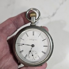 Antigo RELÓGIO DE BOLSO ELGIN tamanho 16 com pedra angular CAIXA SILVEROID - funcionando comprar usado Antigo RELÓGIO DE BOLSO ELGIN tamanho 16 com pedra angular CAIXA SILVEROID - funcionando comprar usado  Enviando para Brazil