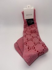 Meias tubulares Gucci glitter rosa/vermelho, usado comprar usado  Enviando para Brazil