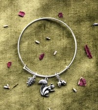 Squirrel bracelet silver for sale  EDINBURGH