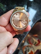 RELÓGIO FEMININO MICHAEL KORS BLAKE OURO ROSA PULSEIRA MOSTRADOR CRISTAIS COR - MK3245 comprar usado  Enviando para Brazil