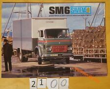 Saviem prospectus pages d'occasion  Meyzieu