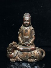 Estátua de bodhisattva guanyin dourada bronze templo budismo tibetano antigo da China 10" comprar usado Estátua de bodhisattva guanyin dourada bronze templo budismo tibetano antigo da China 10" comprar usado  Enviando para Brazil