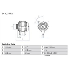 Bosch lichtmaschine fiat gebraucht kaufen  Idar-Oberstein