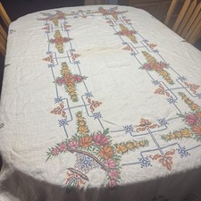 Vintage embroidered table for sale  Carbondale