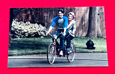 Postal de la Casa Blanca 1981 - Nancy & Ron Jr. en bicicleta tándem r3 segunda mano  Embacar hacia Argentina