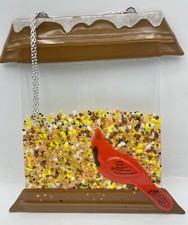 Fused glass cardinal for sale  Racine