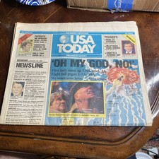 Jornal USA Today 29 de janeiro de 1986 ônibus espacial Challenger explosão desastre, usado comprar usado  Enviando para Brazil