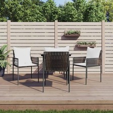 vidaXL Conjunto de 4 Cadeiras de Jardim Marrom comprar usado  Enviando para Brazil