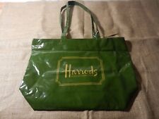 Harrods green zip for sale  WHITLEY BAY