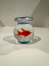 Murano glass fishbowl for sale  PLYMOUTH