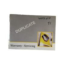 Renault service book for sale  BIRMINGHAM