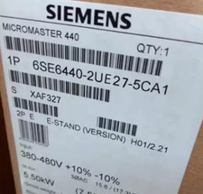 Novo Na Caixa SIEMENS 6SE6440-2UE27-5CA1 MM440 Inversor 7.5KW 500-600V, usado comprar usado Novo Na Caixa SIEMENS 6SE6440-2UE27-5CA1 MM440 Inversor 7.5KW 500-600V, usado comprar usado  Enviando para Brazil