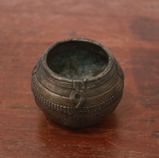 Tigela antiga vaso pequeno vintage decoração de jardim para casa tribal rara colecionável Dhokra comprar usado  Enviando para Brazil