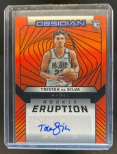 2024-25 Obsidian Tristan da Silva Eruption Electric Etch Orange Auto RC #11/99 comprar usado  Enviando para Brazil