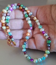 Collana unisex perle usato  Roma