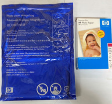 Papel fotográfico HP Premium Plus brilho suave Q6564A *4 x 6* 100 folhas + bolsa fotográfica 14" comprar usado  Enviando para Brazil