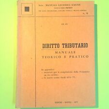 Diritto tributario manuale usato  Comiso
