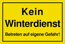 Schild kein winterdienst gebraucht kaufen  Leonberg