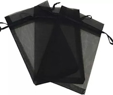 100 QTD. Bolsa de Organza Preta Sacolas de Presente Festa de Casamento Favorito Joias Bolsa Pequena comprar usado  Enviando para Brazil