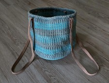 Vintage woven jute for sale  Hendersonville