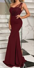 Burgundy prom gown for sale  CAMBERLEY