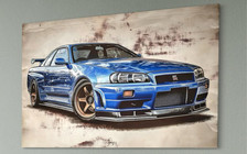 Nissan skyline leinwand gebraucht kaufen Nissan skyline leinwand gebraucht kaufen  Friesoythe