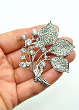 Silver tone leaf for sale  San Diego