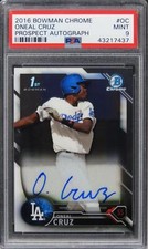 2016 Bowman Chrome Oneal Cruz PROSPECT AUTO ROOKIE RC #OC PSA 9 Estado perfeito comprar usado  Enviando para Brazil