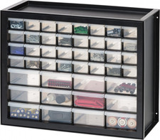 IRIS USA 44 Cajones Piezas y Gabinete de Hardware, Negro 44 Cajones,  segunda mano  Embacar hacia Mexico