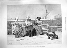 Old antique print for sale  UK
