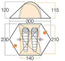 Vango halo 200 for sale  CARDIFF