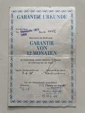 Ddr garantieurkunde motorboot gebraucht kaufen  Berlin