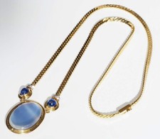 Collier mondstein saphir gebraucht kaufen  Aichach