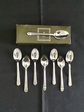 Christofle Aria 8 Pequeñas Cucharas de Moca Café Metal Plateado Perfecto comprar usado  Enviando para Brazil