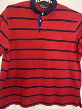 Tapete Polo Ralph Lauren Masculino 3LT Listrado Vermelho Algodão Curto Verde Pônei comprar usado  Enviando para Brazil
