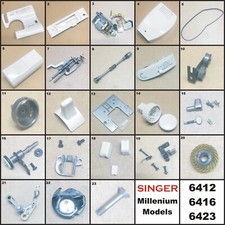 SINGER USADO GENUÍNO ORIGINAL MILLENIUM 6416 PEÇAS ALGUMAS CABEM 6412 E 6423 comprar usado  Enviando para Brazil