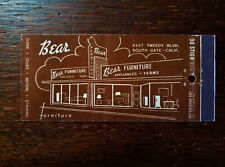 Capa de fósforo vintage: Bear Furniture, South Gate, CA comprar usado  Enviando para Brazil
