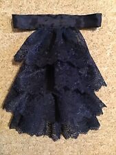 Jabot cravat navy for sale  MARKET HARBOROUGH