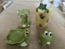Ceramic frog green for sale  MALTON