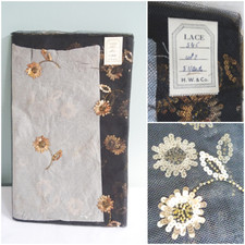 Antique net fabric for sale  SUTTON
