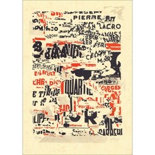 Villeglé jacques lithographie d'occasion Villeglé jacques lithographie d'occasion  Metz-