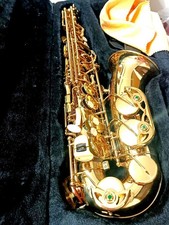 Gold saxophone with d'occasion  Expédié en Belgium